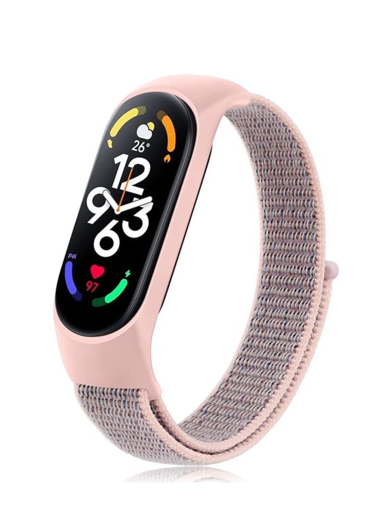shomira Nylon Band for Xiaomi Mi Band 7/Mi Band 6/Mi Band 5/Mi Band 4/Mi Band 3, Bracelet Nylon Watch Strap Adjustable Sport Replacement Strap for Men Women  - Image 1