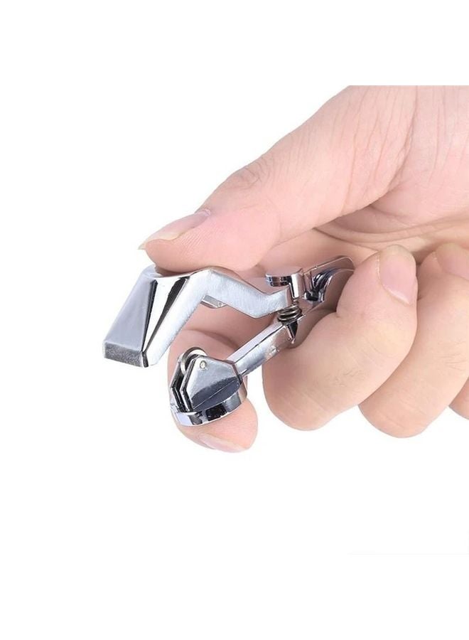 قلم نقش الأنابيب والقضبان الزجاجي اليدوي، أداة قطع مختبرية من سبيكة الزنك، فضي اللون - Image 5