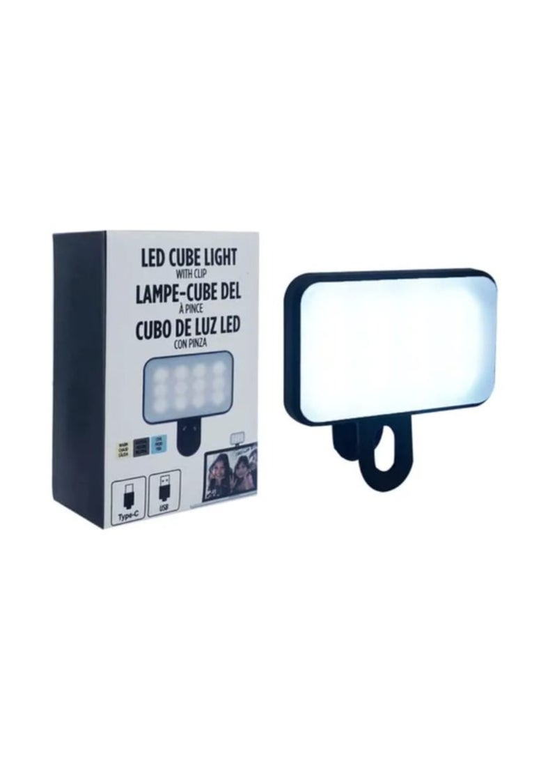 Ring Light Selfie for Mobile Phone Rechargeable LED Camera Light for Video Shooting, Laptop Lamp for Video Conference (3 Levels White Light - Image 1