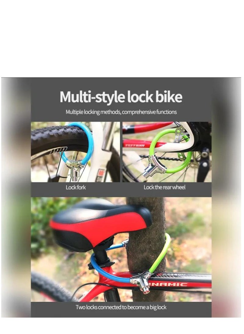 Y&D Mini Bike Lock Cable Portable Anti-Theft Bicycle Security Cycling Zinc Alloy Senior Waterproof Travel Luggage Locks Helmet  - Image 5