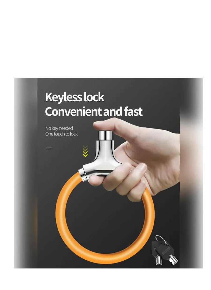 Y&D Mini Bike Lock Cable Portable Anti-Theft Bicycle Security Cycling Zinc Alloy Senior Waterproof Travel Luggage Locks Helmet  - Image 2