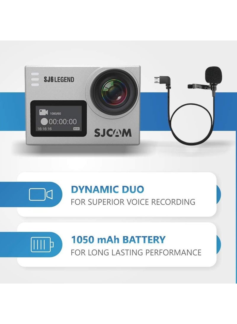 SJCAM - SJCAM SJ6 Legend 4K WiFi Action Camera Waterproof Dual Screen Sport Camera Underwater 2.0 Touchscreen/ 0.9 Front LCD Screen Wide Angel Gyro Stabilization - Image 1