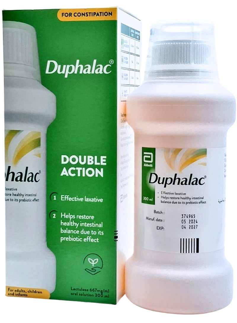 Duphalac Syrup 300ml (Supports Digestive Health & Relieves Constipation) - Image 1