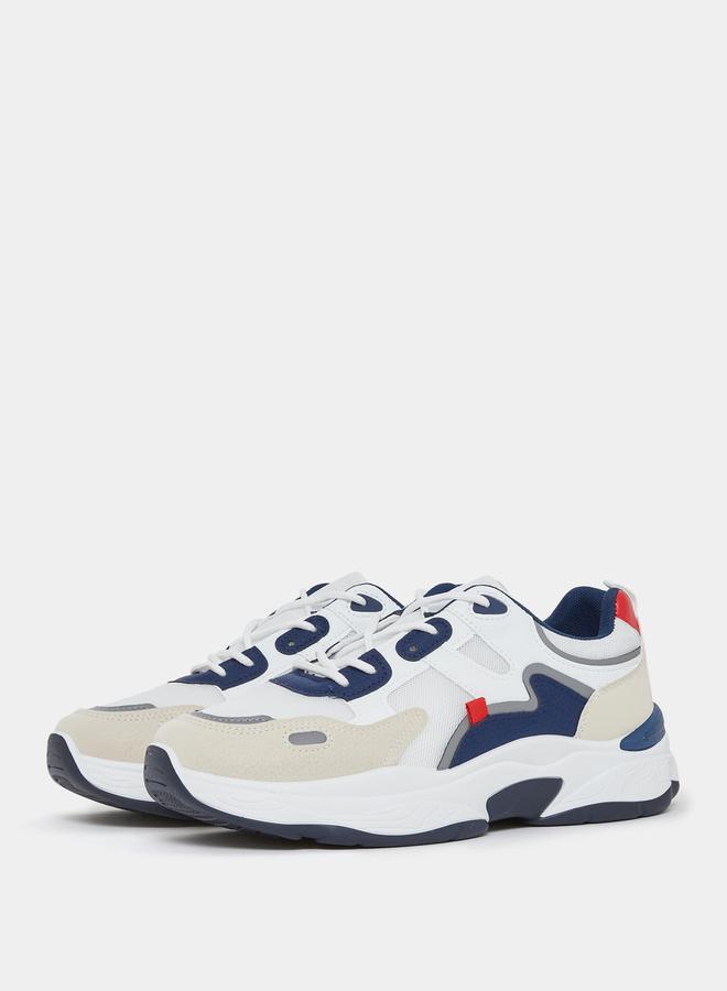 Styli Styli Low Top Color Block Lace Up Sneakers - Image 3
