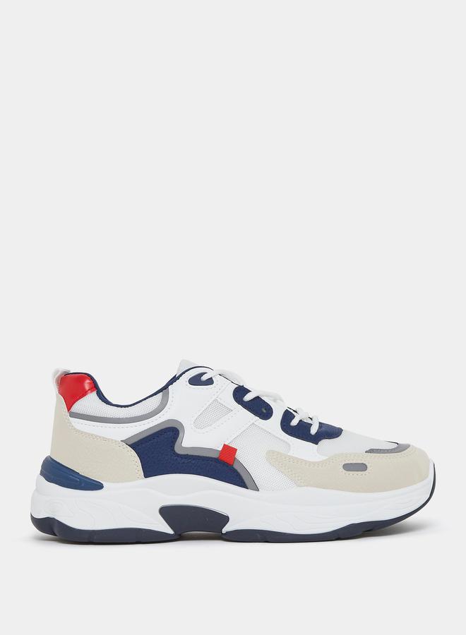 Styli Styli Low Top Color Block Lace Up Sneakers - Image 2