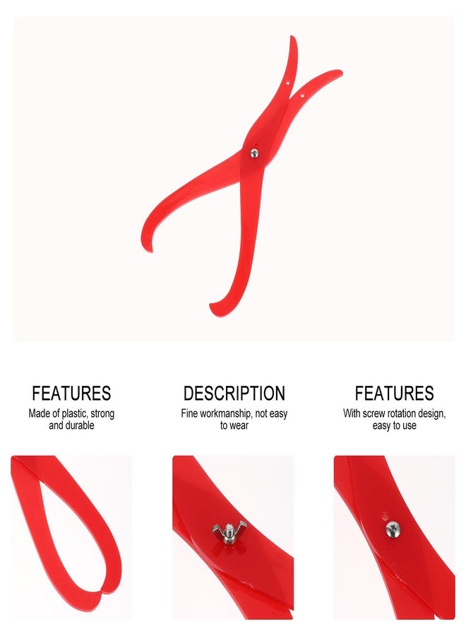 POPETPOP Clay Sculpture Measuring Tool- 6 Inch Red Clay Sculpture Plastic Tool Pottery Clay Tool Bent Leg Ceramic Carving Tool for Pottery Gauge Shaping and Carving - Image 3