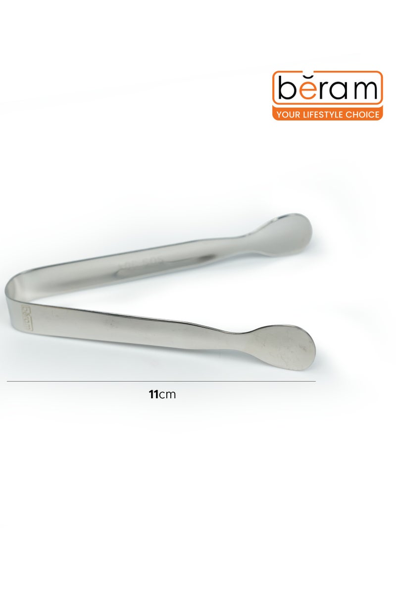Beram Sugar Tong – Stainless Steel Mini Tongs for Sugar Cubes, Ice, Snacks & Tea Parties – Durable, Rust-Resistant (2, Silver, Oval Design) - Image 5