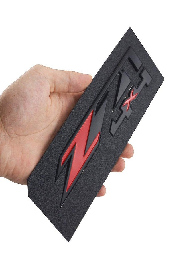 dgea Alitaver Black Red Z71 4X4 Fender Front Door Emblem Nameplate fIT for GMC Sierra (1pcs Set) - Image 4