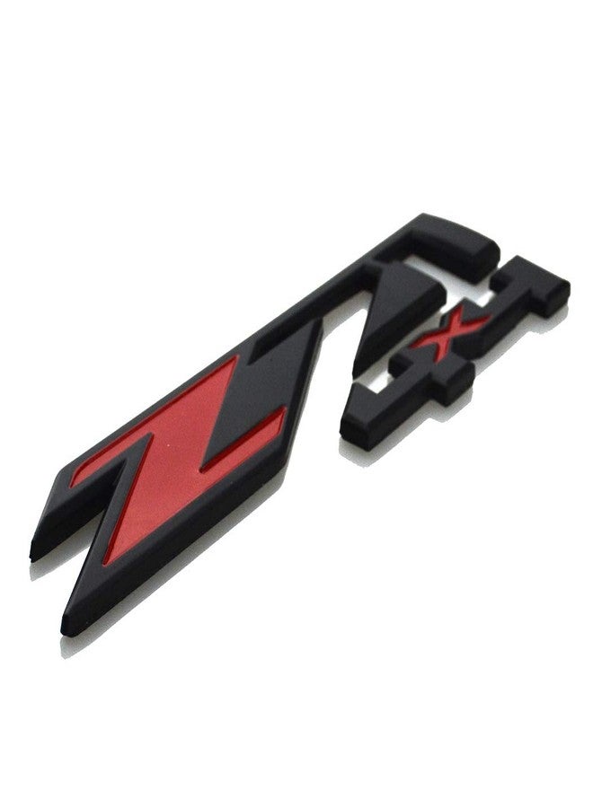 dgea Alitaver Black Red Z71 4X4 Fender Front Door Emblem Nameplate fIT for GMC Sierra (1pcs Set) - Image 2