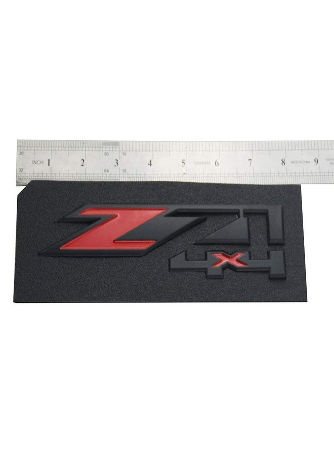 dgea Alitaver Black Red Z71 4X4 Fender Front Door Emblem Nameplate fIT for GMC Sierra (1pcs Set) - Image 5