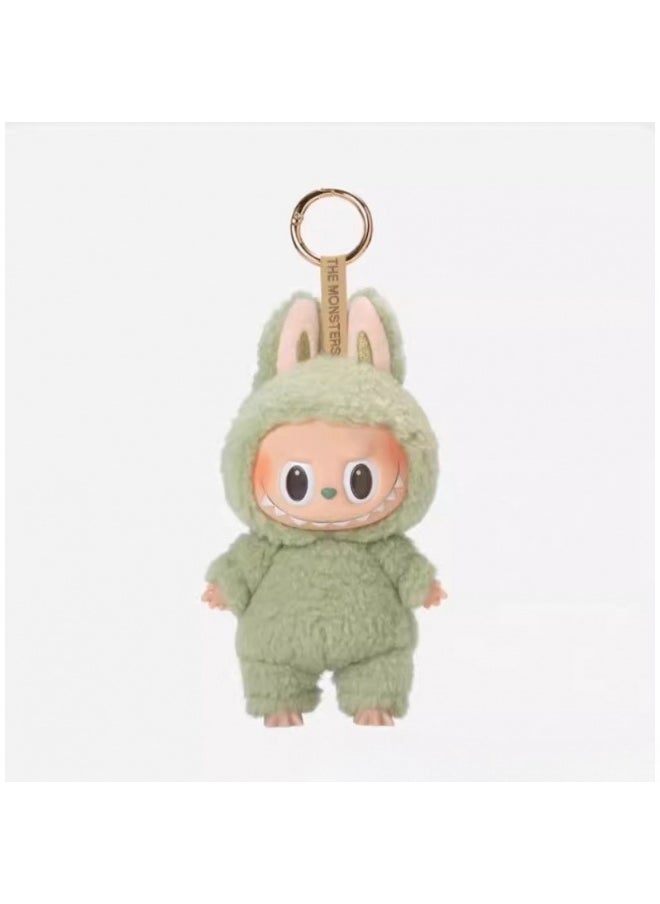 LABUBU Labubu Heart-fluttering Macaron Vinyl Face Blind Box Plush Toy Labubu Doll Keychain 