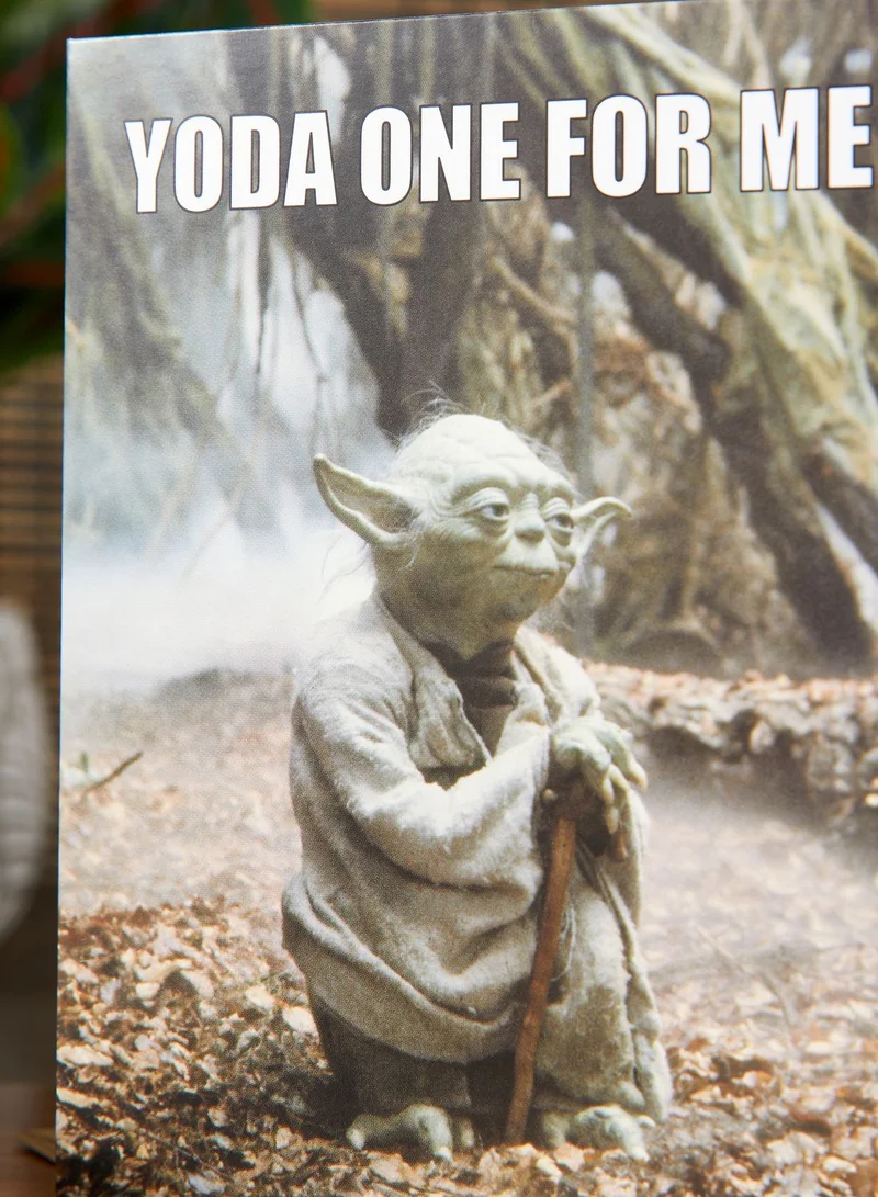 Typo Yoda One For Me Love Card