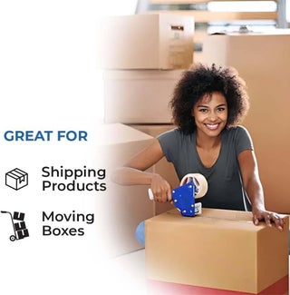 2 Inch x 50 Metres Clear Packing Tape - Strong Adhesive for Shipping and Moving - view 3