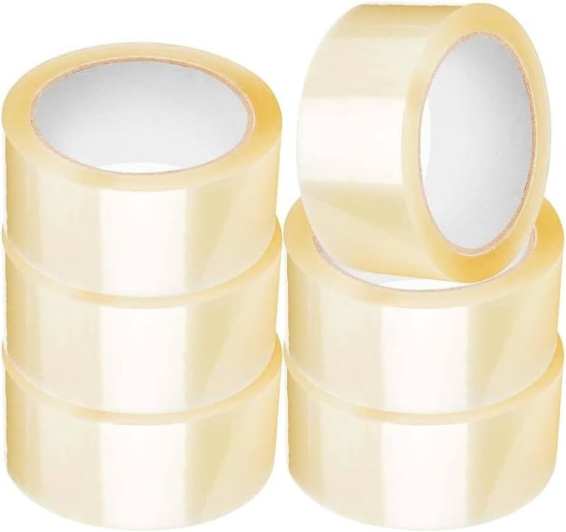 AL FAKHAMA 2 Inch x 50 Metres Clear Packing Tape - Strong Adhesive for Shipping and Moving - Image 2