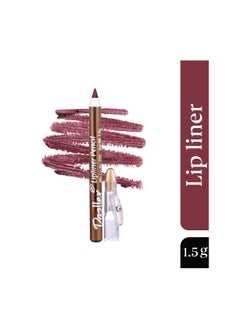 DAZLLER Dazller Lip Liner 1.5g 009 Black Brown Lightweight Precise Matte Liners with Carnauba Castor Oil In Built Sharpener  - Image 2