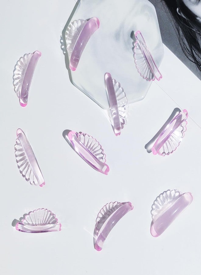 PERMANIA Lash Lift Pads, New Self-Adhesive Super Soft 10 Pcs/5 Sizes Shell Pink Lash Lift Rods Extreme Eyelash Curler - Image 1