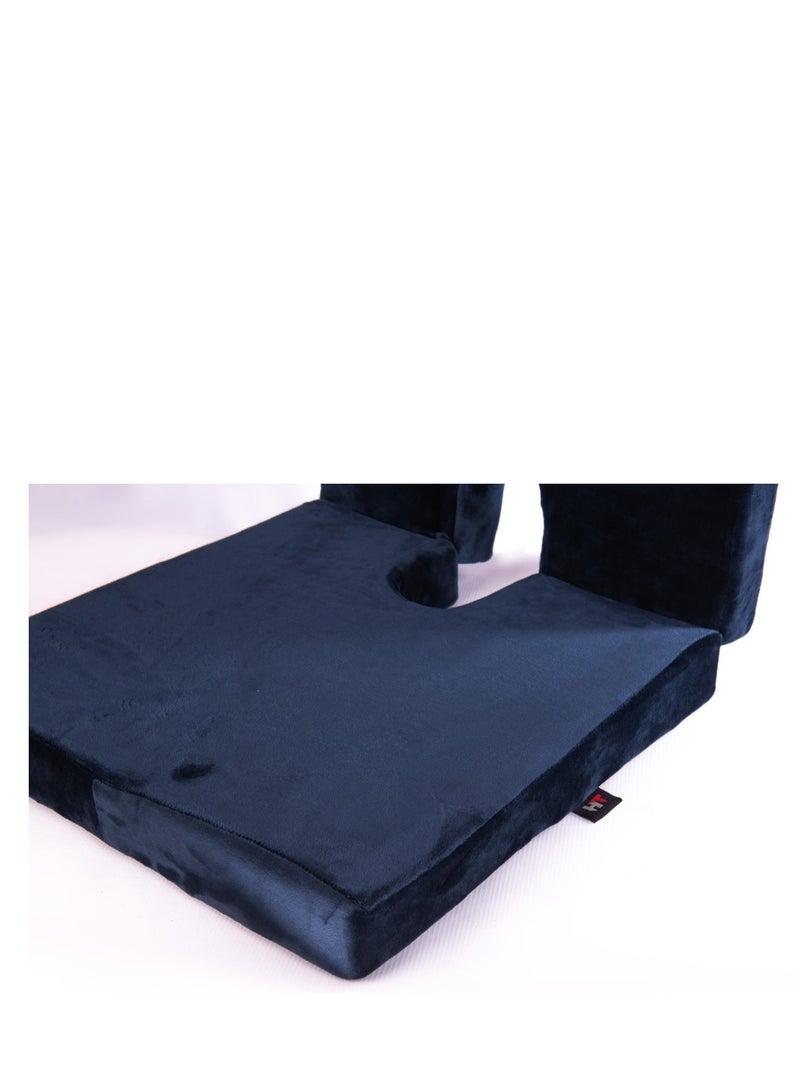 HT A comfortable seat cushion and backrest that supports the lower back and relieves pressure on the pelvic bones, memory foam office chair cushions, car seat back support cushions with a washable cover. - Image 2