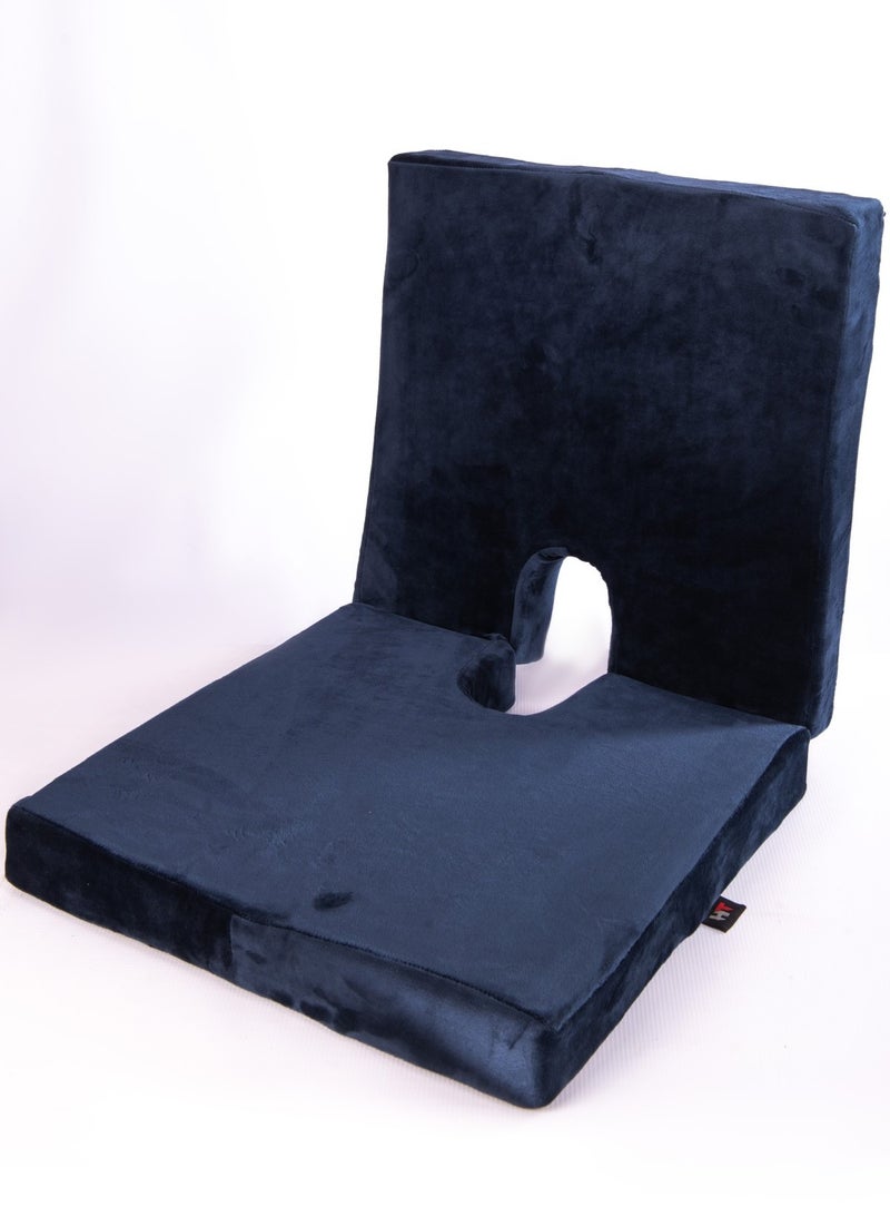 HT A comfortable seat cushion and backrest that supports the lower back and relieves pressure on the pelvic bones, memory foam office chair cushions, car seat back support cushions with a washable cover. - Image 3