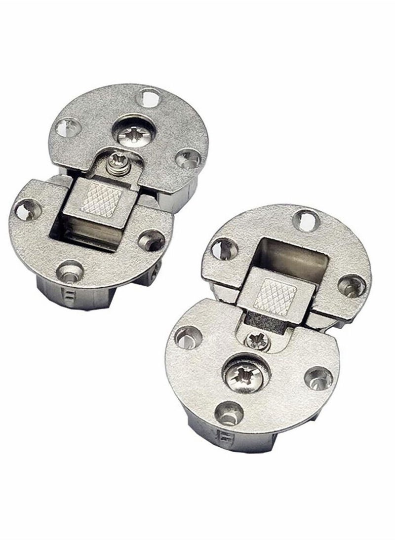 2Pack Folding Table Hinge 1/4in 90° Adjustable Concealed for Cupboard Cabinet Furniture Doors Hinges Door Hardware - Image 1