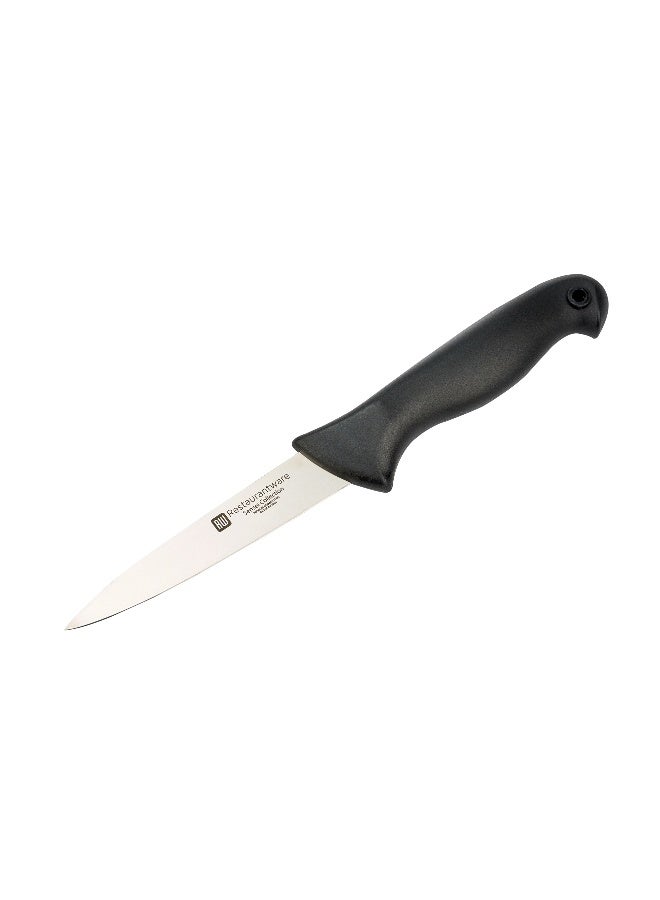Restaurantware Sensei 3.5 Inch Paring Knife, 1 With Colored Coded Pins Kitchen Knife - High-Carbon, Stain-Resistant, Black German Steel Peeling Knife, Ergonomic Handle, For Meats, Vegetables, Fruits - Image 2