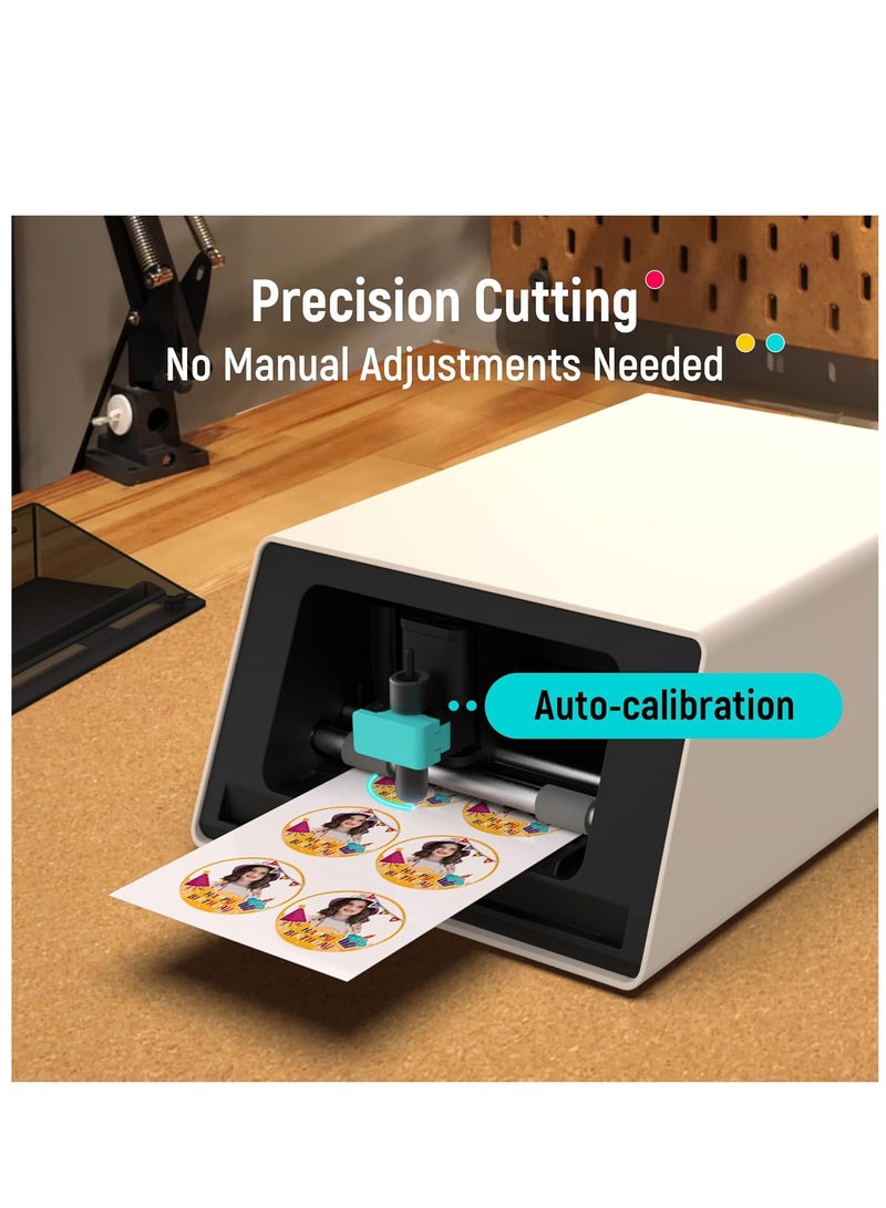 Liene PixCut S1 All-in-One Photo Printer, Sticker Printer and Cutting Machine, Multifunctional and Sticker for Scrapbook and DIY Projects, 300 DPI Dye Sublimation - Image 4