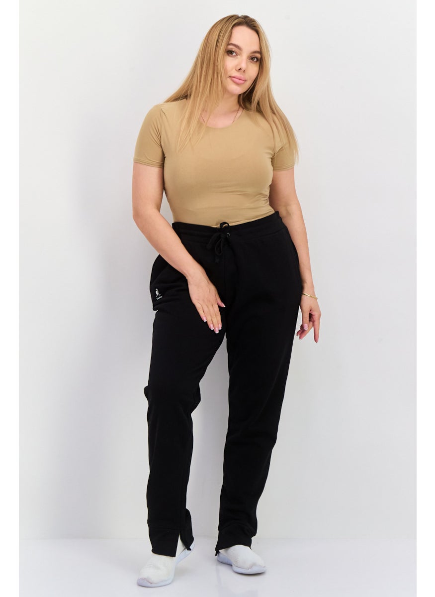 KANGOL Women Sportswear Fit Outdoor Sweatpants, Black  - Image 4