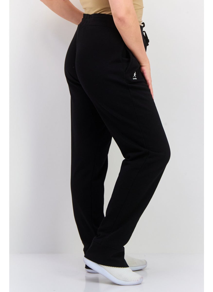 KANGOL Women Sportswear Fit Outdoor Sweatpants, Black  - Image 3