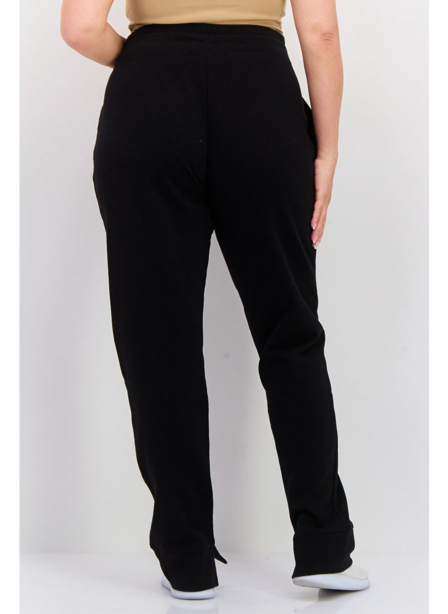KANGOL Women Sportswear Fit Outdoor Sweatpants, Black  - Image 2