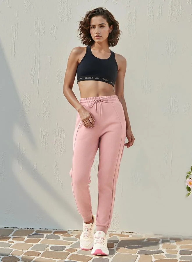 Kappa Kappa Panelled Joggers with Drawstring Closure and Pockets