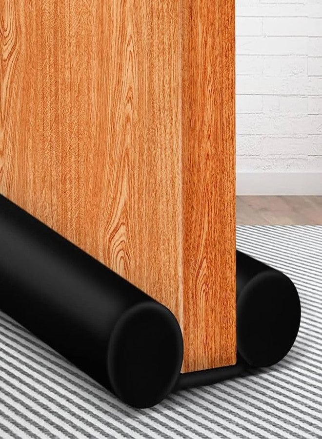 Rebel Find Sound Proof Door Strip | Door Gap Filler Strip for Home | Door Stopper Rubber & Wooden Support | AC Room Door Closer Seal | Anti Insect Rat Guard Door Cover - Image 1