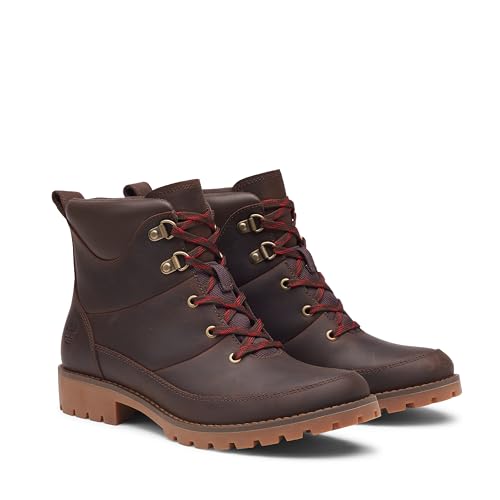 Timberland Women's Ellendale Mid Lace-Up Boot, Dark Brown Full-Grain, 7 - Image 4