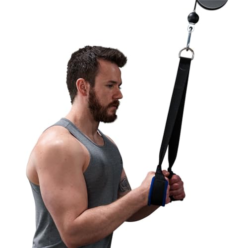 Body Solid Body-Solid Tricep Strap Cable Attachment - Versatile Tricep Extensions, Bicep Curls, Ab Crunches & Deltoid Raises - Neoprene Lined for Durability - Image 2