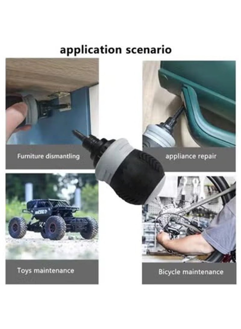 13 in 1 Long Handle Ratchet Screwdriver Set, Mini Extendable Screwdriver, Detachable Multi-Bit Screwdriver and Nut Driver, Labor Saving - Image 2