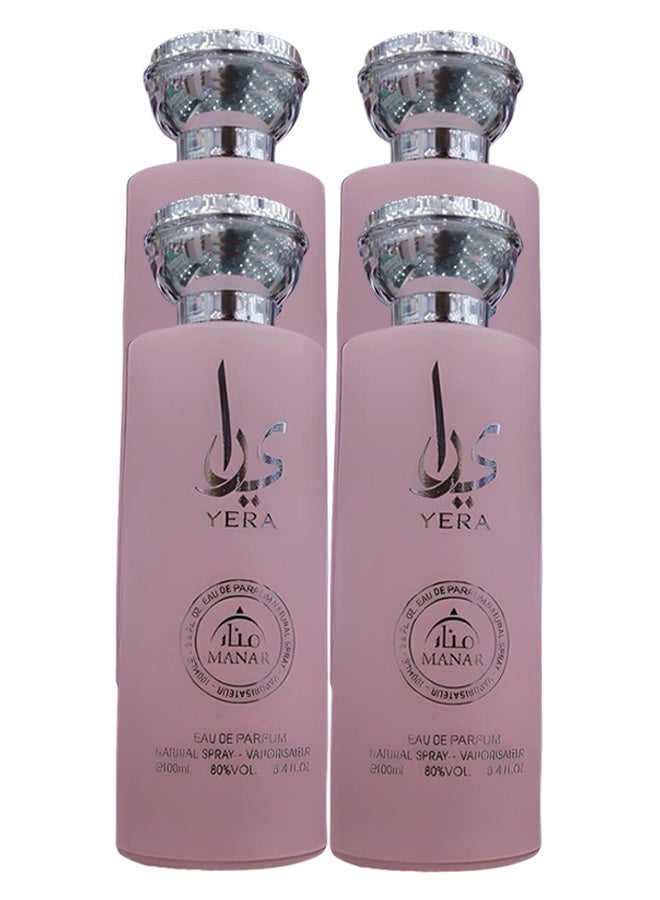manar 4 Pieces Yera Perfume For Women 100ml EDT - Image 1