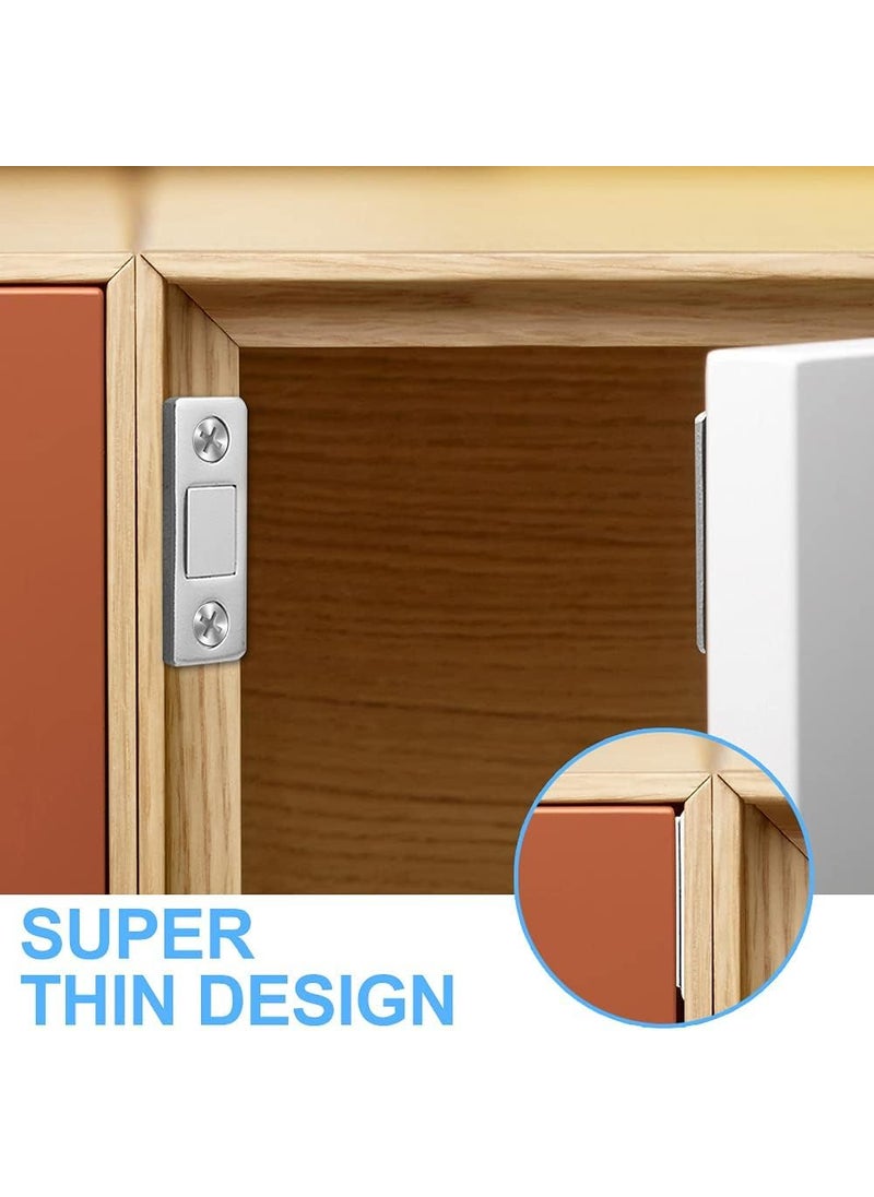 DRUCILA DRUCILA Magnetic Door Catch Ultra Thin Cabinet Magnets Stainless Steel Cabinet Door Magnetic Catch Adhesive Cabinet Door Magnets for Kitchen Closet Drawer Magnetic Cabinet Latch 2  - Image 5
