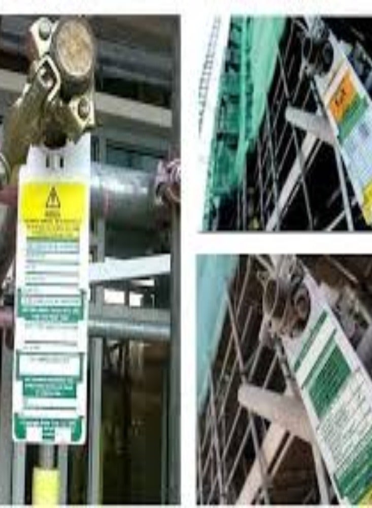 KNP Scaffold Status Holder and Tags (Pack of 1) is a crucial safety tool for construction sites, designed to clearly display the status of scaffolding equipment. - Image 3
