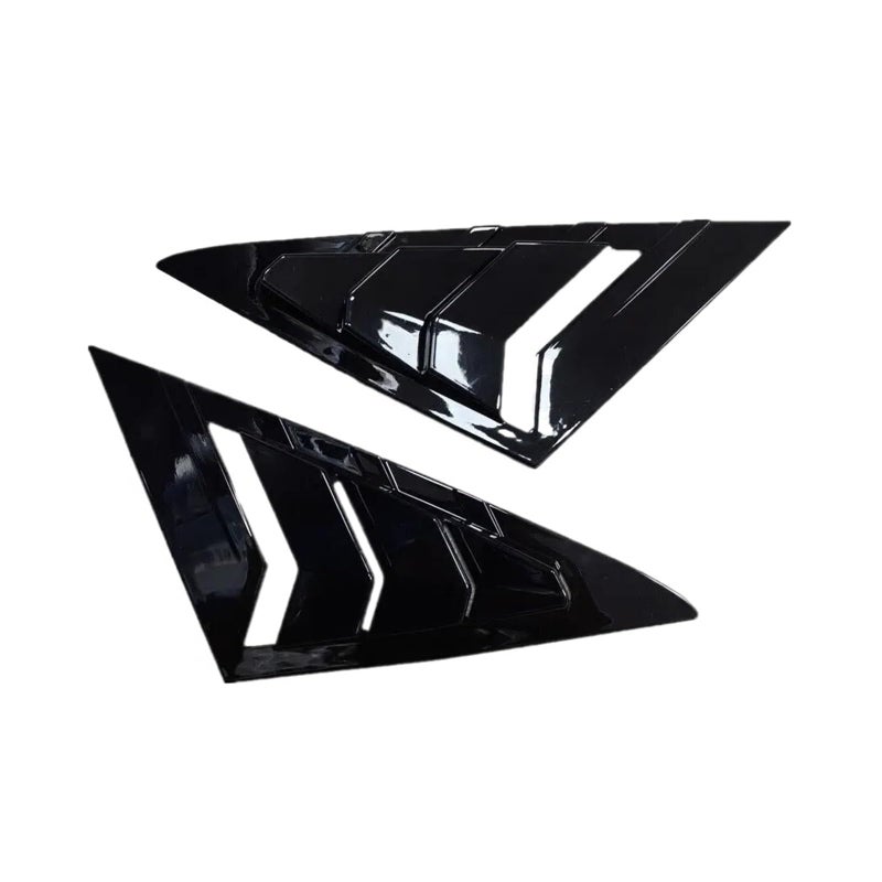 venveal Front Side Window Louvers Compatible with Volkswagen Golf 7 MK7 75 GTI R 20132019 Sports Car Front Side Window Louvers Blinds Sunshade Accessories ExteriorGlossy Black