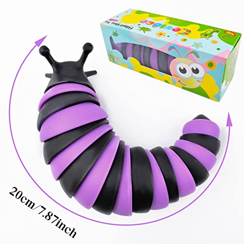 Cevioce Fidget Slug Toy, Sensory Slug Fidget Toy for Kids & Adults, 1 PC Cute Autism Sensory Toys for Autistic Children｜Great Birthday Gift for Girls Boys - Christmas Stocking Stuffers for Toddler - Image 3