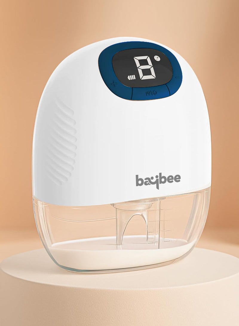 BAYBEE Portable Wearable Electric Breast Pump For Mothers - Automatic Hands Free Pumping Machine With 4 Modes And 12 Suction Levels With LED Display, Massage Mode - Image 1