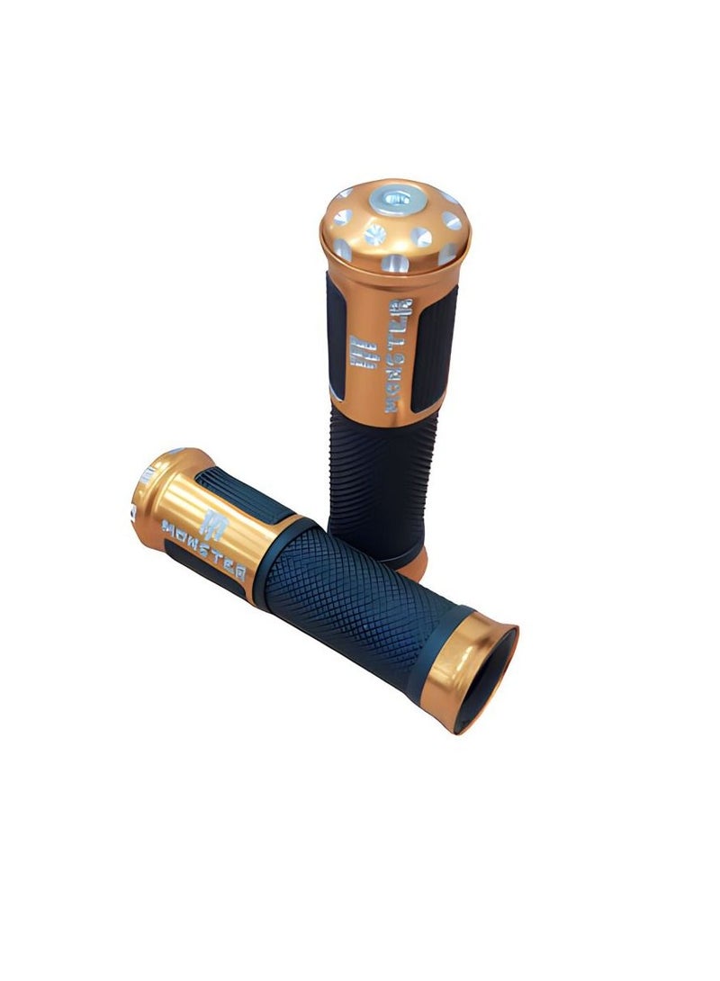 Monster Brass motorcycle handle