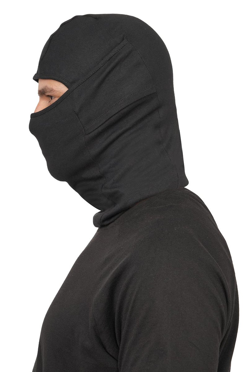 PrimeBox Full Mask Under Helmet Full Face Cover For Bikers Black Color Biker Mask set of 1pcs - Image 4