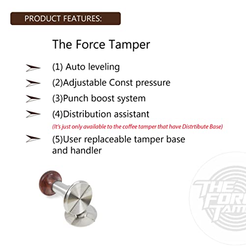 KuGuo The Force Tamper Automatic Impact Coffee Tamper Adjustable Const Pressure and Autoleveling Standard Set Pro - Image 5