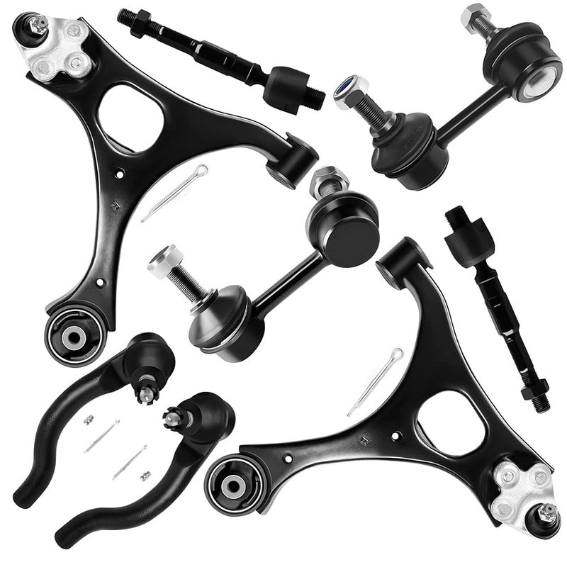 SCITOO 8pcs Front Suspension Kit Lower Control Arm And Ball Joint Sway Bar Links Outer Inner Tie Rod End Links Fit for Honda Civic 2006 2007 2008 2009 2010 2011 Coupe Sedan 1.8L - Image 1