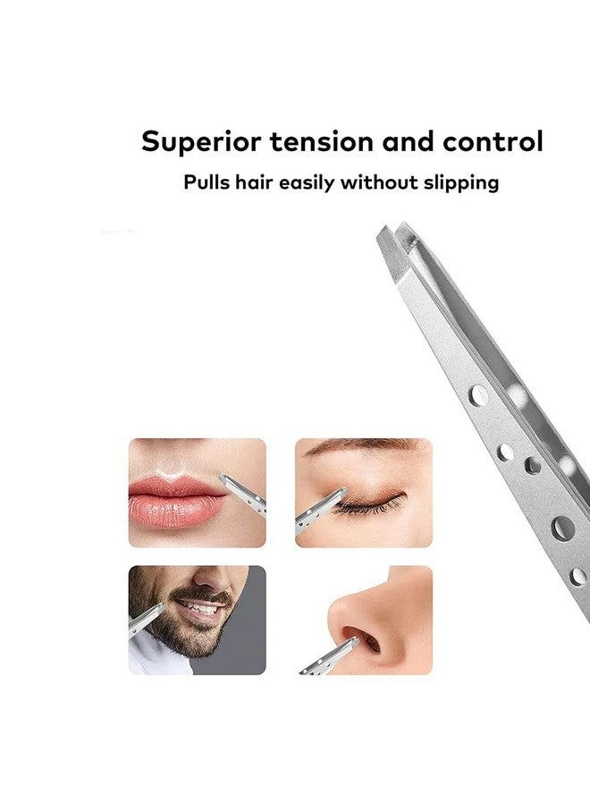 KIRA Professional Tweezer For Eyebrow Shaping, Ingrown Hair Removal, Eyebrow Grooming, First Aid, And Nose Hair Removal (Tweezer With Hole) (Black) - Image 5