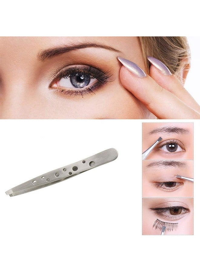 KIRA Professional Tweezer For Eyebrow Shaping, Ingrown Hair Removal, Eyebrow Grooming, First Aid, And Nose Hair Removal (Tweezer With Hole) (Black) - Image 3