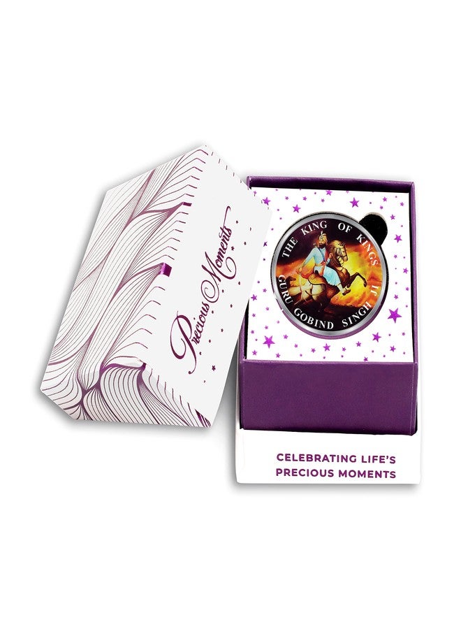 ACPL Precious Moments BIS Hallmarked 10 gram 999 Pure Silver Coin Guru Gobind Singh Colorful Design - Image 3