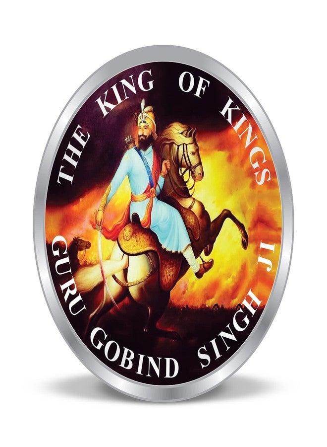 ACPL Precious Moments BIS Hallmarked 10 gram 999 Pure Silver Coin Guru Gobind Singh Colorful Design - Image 1
