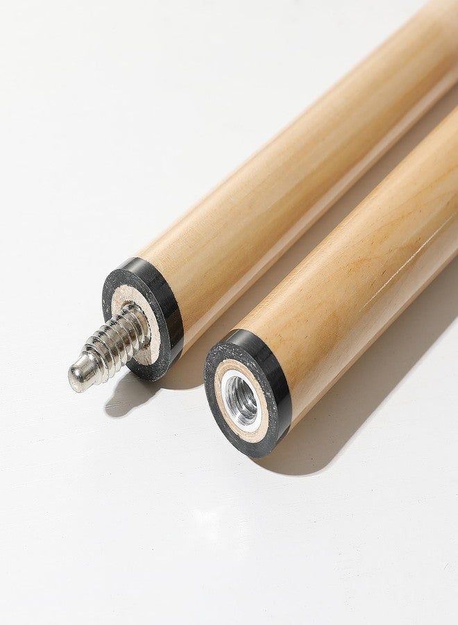 HMQQ 58" 2-Pieces Pool Cue Stick with Coffee Color and 13mm Leather Tip Weight 20OZ (Coffee Color 58" Set of 2 20OZ) - Image 5