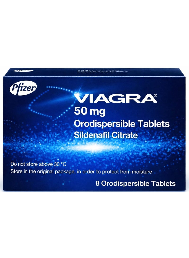 VIAGRA فياجرا 50 مجم 8 أقراص سريعة الذوبان فى الفم - Image 1