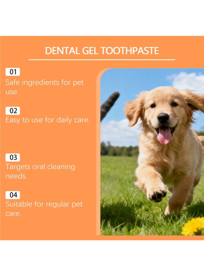 Vanilla-Flavored Pet Care Set, Toothpaste & Toothbrush Included, Gentle Ingredients, For Pet Teeth Cleaning & Oral Health - Image 3